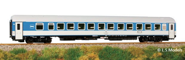Sleeping car type WLABmee in 1996 livery<br /><a href='images/pictures/Tillig/58023.jpg' target='_blank'>Full size image</a>